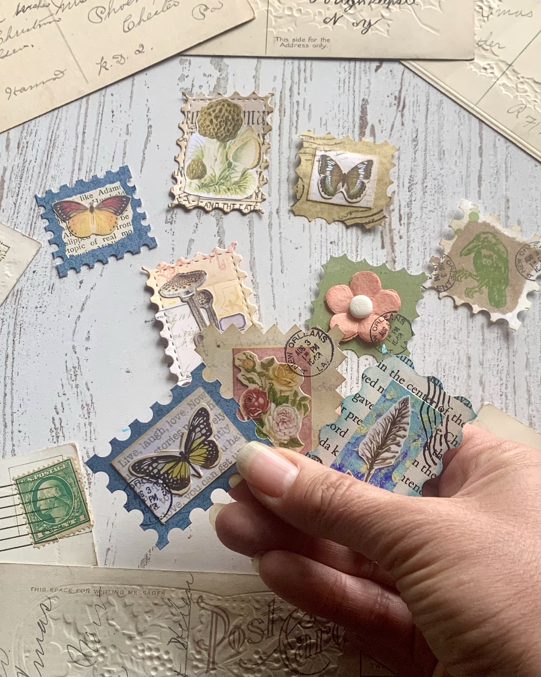 Crafts Using Vintage Stamps